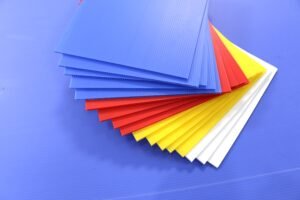 PP corrugated plastic sheet used in packaging, signage, and containers applications